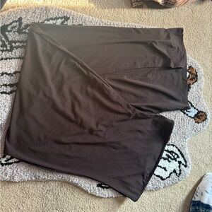 SHEIN Strapless Dress in Dark Brown